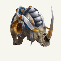 Gif animé rhinocéros armure